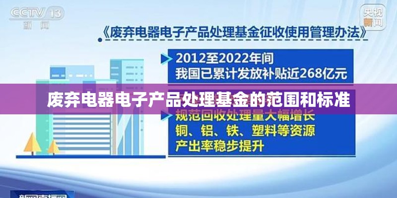 废弃电器电子产品处理基金的范围和标准