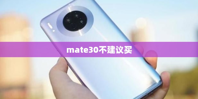 mate30不建议买